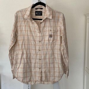 Carhartt loose fit button down shirt size S